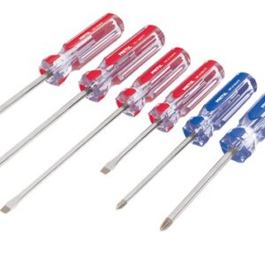 Juego de desarmadores 6 piezas mango PVC  JD-6TP 20214 Pretul