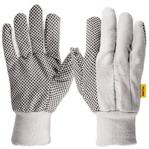 Guantes de algodón con puntos de PVC palmas y dorso Pretul GU-ANT-P 20330