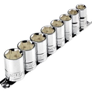 Juego dados cuadro 1/2 9 piezas  JD-1/2X9SAE-P 21170 Pretul