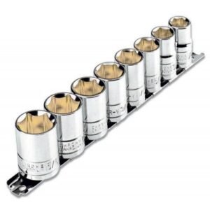 Juego dados cuadro 1/2 9 piezas milimétricos  JD-1/2X9MM-P 21176 Pretul