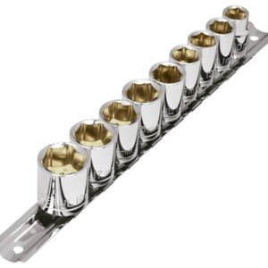 Juego de dados cuadro 3/8 10 piezas  JD-3/8X10SAE-P 21185 Pretul