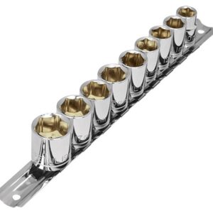 Juego de dados cuadro 3/8 10 piezas milimétricos  JD-3/8X10MM-P 21189 Pretul