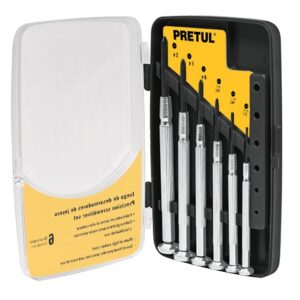 Juego con desarmadores metalicos de presición 6pzas  J-DEJ-6P 21382 Pretul