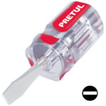 Desarmador plano 1/4 x 1-1/2 mango PVC  DR-1/4X1-1/2TP 21461 Pretul