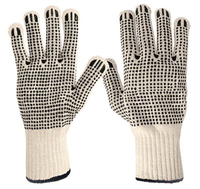 Guantes de algodón con puntos de PVC Pretul GU-PU-P 21830