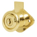 Cerradura para mueble modelo 21 latón Hermex Basic CM-21L-P 23505 Hermex