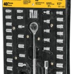 Juego de dados cuadro 1/4 3/8 y 1 40 pzas, Pretul, bolsa JUDA-40PB 23973 Pretul