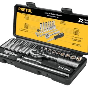 Juego de autoclécuadro 1/4 22 pzas, milimétricos, Pretul JD-1/4X22MM-P 23980 Pretul