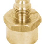 Niple para gas  5/16 X 1/2 campana de latón CLG-497N 41055 Foset