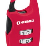 Candado maletero 3mm combinación CMA-3C 43350 Hermex