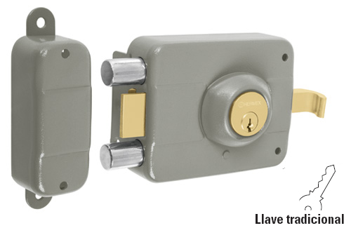 Cerradura izquierda de sobreponer doble cerrojo CS-90I 43483 Hermex 1 Cerradura izquierda de sobreponer doble cerrojo  CS-90I 43483 Hermex