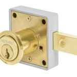 Cerradura para mueble modelo 26 latón CM-26L 43568 Hermex
