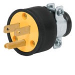 Clavija industrial reforzada 2 polos 3 hilos 15A 125V CLR-A 46207 Volteck