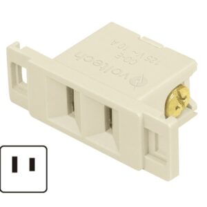Contacto sencillo sin tierra Económico CO-E 46441 Volteck