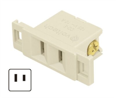 Contacto sencillo sin tierra Económico CO-E 46441 Volteck