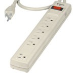 Multicontacto 6 entradas con interruptor 16 AWG  MUL-6 47182 Volteck