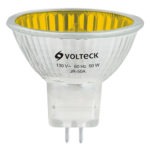 Foco de halógeno tipo JR 50 w amarillo Volteck JR-50A 47256 Volteck