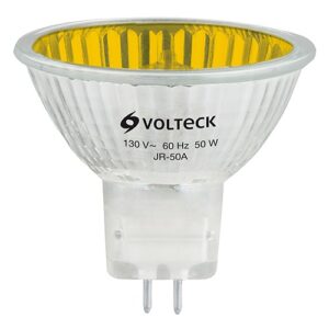 Foco de halógeno tipo JR 50 w amarillo Volteck JR-50A 47256 Volteck