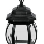Colgante farol, negro, 1XE26 COL-101S 47297 Volteck