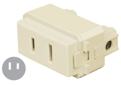 Contacto sencillo 2 polos sin tierra color marfil CO-I 48111 Volteck