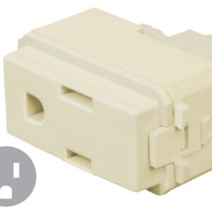 Contacto sencillo 2 polos + tierra color marfil COA-I 48112 Volteck