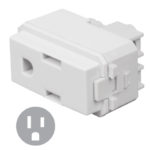 Contacto sencillo 2 polos + tierra color blanco COA-IB 48131 Volteck