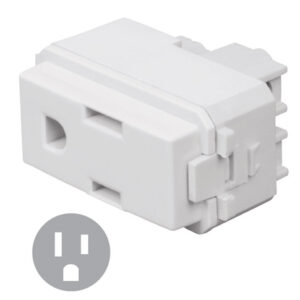 Contacto sencillo 2 polos + tierra color blanco COA-IB 48131 Volteck