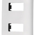 Placa 2 módulos de ABS línea Italiana color blanco PPDO-IB 48133 Volteck