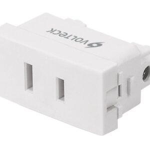 Contacto sencillo sin tierra color blanco CO-OB 48318 Volteck