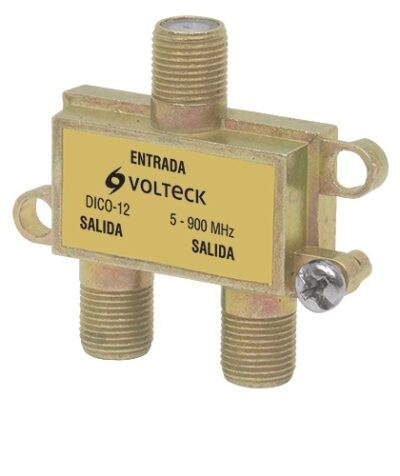 Divisor coaxial de 1 entrada y 2 salidas DICO-12 48475 Volteck