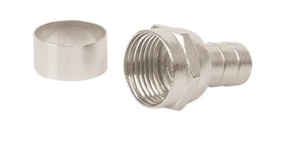 Conector coaxial RG 6 tipo campana COCO-6C 48480 Volteck 1