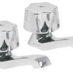 Juego 2 llaves para lavabo, manerales hexagonal, Basic M-242 49234 Foset