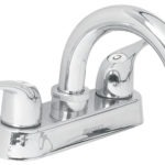 Mezcladora lavabo manerales palanca cuello curvo  M-050P 49279 Foset basic