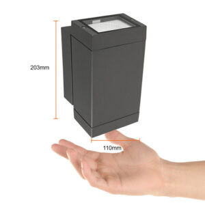 HLED-842/30/G tecnolite Luminaria led arbotante 14.5W 3000K 1