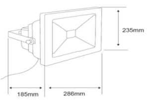 LQ-LED-50W-65-S tecnolite medidas