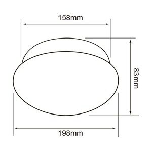 PTLLED-012-30 tecnolite Plafon Led 12w 3000k sobreponer