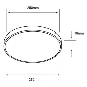 Plafon led sobrepuesto 15w 3000K Tecnolite 