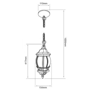 FTL-7356/B tecnolite Farol suspendido blanco 1