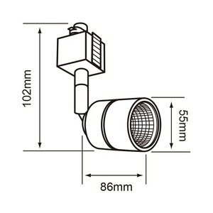 Spot led dirigible 12W 3000K tecnolite precio