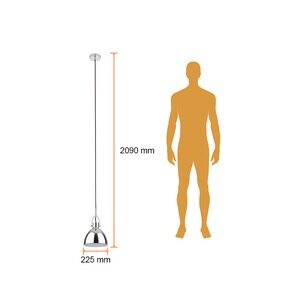 CTL-8215/CR tecnolite Luminaria suspendida cromada 1