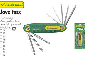 LLAVE TORX TIPO NAVAJA LION TOOLS