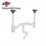 DESAGUE FLEXIBLE DOBLE TRAMPA CON CONTRACANASTAS 2326