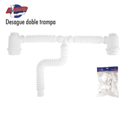 DESAGUE FLEXIBLE DOBLE TRAMPA FLEXIMATIC 2325