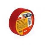 Cinta de aislar roja 18 mm x 18 m SANELEC 5760