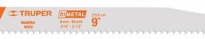 Segueta sierra sable 9' 6 DPP cónica para madera SE-96M 10788 Truper