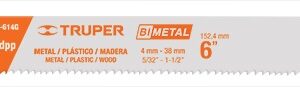 Segueta sierra sable 6' pulgadas 10-14 DPP recta usos generales SE-614G 10790 Truper
