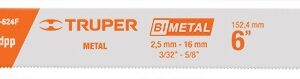 Segueta sierra sable 6' 24 DPP recta para metales SE-624F 10797 Truper