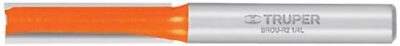 Broca para router, recta 2 filos, 1/4', mediana BROU-R2-1/4M 11452 Truper