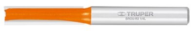 Broca para router, recta 2 filos, 1/4', larga BROU-R2-1/4L 11453 Truper