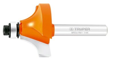 Broca para router, redondeado con moldura, 1-1/4' con balero BROU-RM1-1/4X 11473 Truper